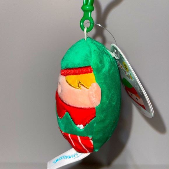 Bartie the Elf 3.5" Squishmallow Clip Stuffed Plush Christmas 2022 - Picture 2 of 5